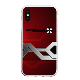 Чехол для iPhone XS Max матовый с принтом Umbrella Corp. в Курске, Силикон | Область печати: задняя сторона чехла, без боковых панелей | biohazard | crocodile | fang | game | hand | monster | new umbrella | resident evil | resident evil 7 | resident evil 8 | umbrella | umbrella corp | umbrella corporation | zombie | обитель зла