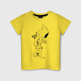 Детская футболка хлопок с принтом LITTLE NIGHTMARES в Курске, 100% хлопок | круглый вырез горловины, полуприлегающий силуэт, длина до линии бедер | little nightmares | little nightmares 2 | six | игры | комиксы | шестая