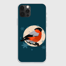 Чехол для iPhone 12 Pro Max с принтом Снегирь в Курске, Силикон |  | графика | животное | персонаж | природа | птица | птичий мир | рисунок | снегирь