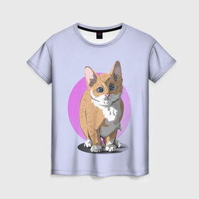 Женская футболка 3D с принтом Грустный Котик в Курске, 100% полиэфир ( синтетическое хлопкоподобное полотно) | прямой крой, круглый вырез горловины, длина до линии бедер | графика | домашний животные | животное | котенок | котик | персонаж | природа | рисунок