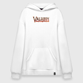 Худи SuperOversize хлопок с принтом Valheim logo в Курске, 70% хлопок, 30% полиэстер, мягкий начес внутри | карман-кенгуру, эластичная резинка на манжетах и по нижней кромке, двухслойный капюшон
 | asgard | axe | games | gods | logo | loki | odin | spear | steam | thor | valheim | vikings | war | асгард | боги | вальхейм | викинги | война | игры | копье | лого | локи | один | стим | топор | тор