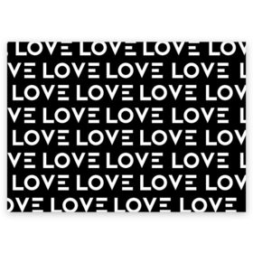 Поздравительная открытка с принтом LOVE в Курске, 100% бумага | плотность бумаги 280 г/м2, матовая, на обратной стороне линовка и место для марки
 | любовь | минимализм | слова | типография
