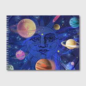 Альбом для рисования с принтом Астрология планет в Курске, 100% бумага
 | матовая бумага, плотность 200 мг. | астрология | звезды | космос | планеты | созвездия