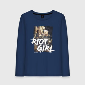 Женский лонгслив хлопок с принтом Riot girl в Курске, 100% хлопок |  | 8 march | 8 марта | fem | feminism | flower | rebel girl | riot | woman | в подарок | девочкам | девочке | женские | женщинам | женщине | март | праздник | самая лучшая | фем | феминизм | цветочки | цветы