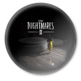 Значок с принтом Little Nightmares 2 Шестая в Курске,  металл | круглая форма, металлическая застежка в виде булавки | Тематика изображения на принте: little nightmares | little nightmares 2 | игра | литл нигмарес | литл нигмарес 2 | литл нигхтмарес | литл нигхтмарес 2 | ужас | хоррор | шестая