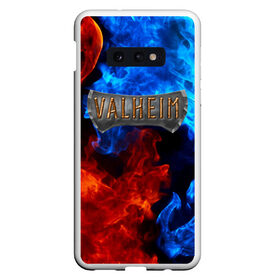 Чехол для Samsung S10E с принтом VALHEIM | ВАЛЬХЕЙМ (Z) в Курске, Силикон | Область печати: задняя сторона чехла, без боковых панелей | Тематика изображения на принте: games | rune | valheim | vikings | валхейм | вальхейм | варвары | викинги | драккар | иггдрасиль | игра | один | рагнарёк | руны | скандинавы