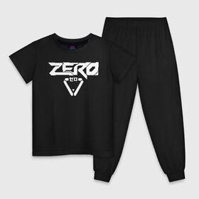Детская пижама хлопок с принтом ZERO Cyberpunk 2077 в Курске, 100% хлопок |  брюки и футболка прямого кроя, без карманов, на брюках мягкая резинка на поясе и по низу штанин
 | cyberpunk 2077 | hacker | maelstrom | militech | quadra | samurai | sci fi | technology | trauma team | v | будущее | игра | иероглифы | киану ривз | кибер | киберпанк | киборг | киборги | корпорация | лого | милитек | панк | роботы | самурай | т