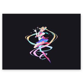 Поздравительная открытка с принтом Sailor Moon Сейлор Мун в Курске, 100% бумага | плотность бумаги 280 г/м2, матовая, на обратной стороне линовка и место для марки
 | anime | sailor moon | аниме | анимэ | венера | луна | лунная призма | марс | сейлор мун | серебрянное тысячелетие | серенити | сэйлор | усаги цукино | чиби мун | эндимион