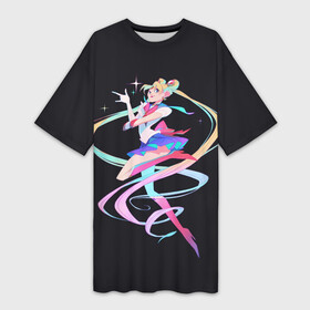 Платье-футболка 3D с принтом Sailor Moon | Сейлор Мун в Курске,  |  | anime | sailor moon | аниме | анимэ | венера | луна | лунная призма | марс | сейлор мун | серебрянное тысячелетие | серенити | сэйлор | усаги цукино | чиби мун | эндимион