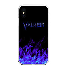 Чехол для iPhone XS Max матовый с принтом Valheim в Курске, Силикон | Область печати: задняя сторона чехла, без боковых панелей | 2021 | valheim | валхейм | валхем | велхейм | игра | огонь