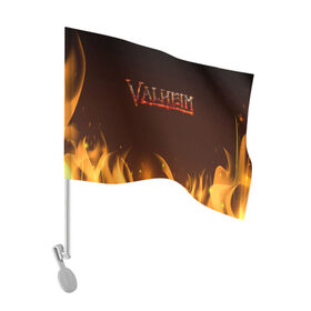 Флаг для автомобиля с принтом Valheim: Вальхейм выживание. в Курске, 100% полиэстер | Размер: 30*21 см | fejd | valheim | вальхейм | викинг | викинги | выживание | выживач | игра