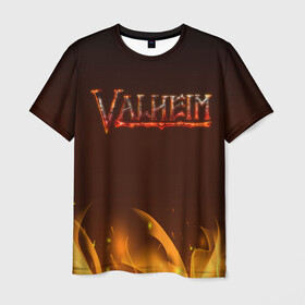 Мужская футболка 3D с принтом Valheim: Вальхейм выживание. в Курске, 100% полиэфир | прямой крой, круглый вырез горловины, длина до линии бедер | fejd | valheim | вальхейм | викинг | викинги | выживание | выживач | игра