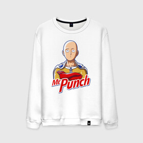 Мужской свитшот хлопок с принтом Mr.Punch в Курске, 100% хлопок |  | anime | japan | man | manga | mr | one | proper | punch | saitama | tegunvteg | аниме | ванпанчмен | манга | мистер | мульт | пропер | сайтама | япония