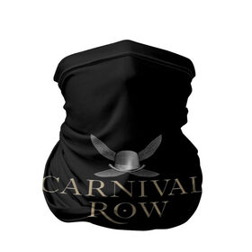 Бандана-труба 3D с принтом Карнивал Роу - Carnival Row в Курске, 100% полиэстер, ткань с особыми свойствами — Activecool | плотность 150‒180 г/м2; хорошо тянется, но сохраняет форму | carnival row | волшебный | исторический | карнивал роу | крылья | лого | логотип | подарок | сериал | сказка | фея | черный | шляпа