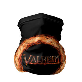 Бандана-труба 3D с принтом Valheim - огненный круг в Курске, 100% полиэстер, ткань с особыми свойствами — Activecool | плотность 150‒180 г/м2; хорошо тянется, но сохраняет форму | valheim | вальхейм | викинги | игра | компьютерный | круг | логотип | минимализм | огненный | огонь | подарок | черный