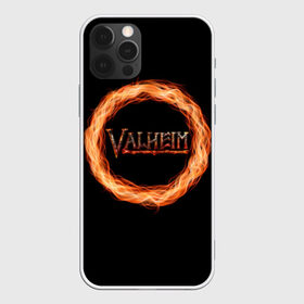 Чехол для iPhone 12 Pro Max с принтом Valheim - огненный круг в Курске, Силикон |  | valheim | вальхейм | викинги | игра | компьютерный | круг | логотип | минимализм | огненный | огонь | подарок | черный