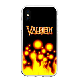 Чехол для iPhone XS Max матовый с принтом Valheim в Курске, Силикон | Область печати: задняя сторона чехла, без боковых панелей | game | logo | valheim | viking | валхейм | вальхейм | викинги | игра valheim | игры | логотипы игр | приключения | скандинавская мифология | фэнтези | экшн