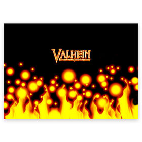 Поздравительная открытка с принтом Valheim в Курске, 100% бумага | плотность бумаги 280 г/м2, матовая, на обратной стороне линовка и место для марки
 | Тематика изображения на принте: game | logo | valheim | viking | валхейм | вальхейм | викинги | игра valheim | игры | логотипы игр | приключения | скандинавская мифология | фэнтези | экшн