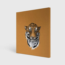 Холст квадратный с принтом Тигр в Курске, 100% ПВХ |  | большая кошка | графика | дикий мир | животное | кошка | персонаж | природа | рисунок | хищник