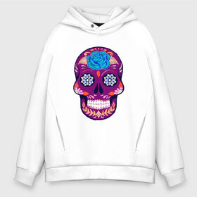 Мужское худи Oversize хлопок с принтом Skull Art в Курске, френч-терри — 70% хлопок, 30% полиэстер. Мягкий теплый начес внутри —100% хлопок | боковые карманы, эластичные манжеты и нижняя кромка, капюшон на магнитной кнопке | Тематика изображения на принте: art | body | bones | dead | drawing | face | graffiti | head | roses | skeleton | skul | skull | ад | арт | голова | граффити | зло | кости | лицо | металл | нарисованный | розы | рок | скелет | скул | скулл | три черепа | тьма