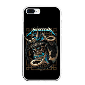 Чехол для iPhone 7Plus/8 Plus матовый с принтом METALLICA в Курске, Силикон | Область печати: задняя сторона чехла, без боковых панелей | band | hardcore | metall | music | punk | rock | samurai | skull | usa | батька | джеймс | кирк | ларс | металлика | метла | музыка | рок | самурай | сша | трухильо | ульрих | хэви метал | хэммет | хэтфилд | череп