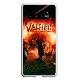 Чехол для Samsung Galaxy S10 с принтом Valheim в Курске, Силикон | Область печати: задняя сторона чехла, без боковых панелей | fantasy | mmo | valheim | valve | валхейм | викинги | выживалка | игра | королевская битва | ммо | ролевая игра | фэнтази