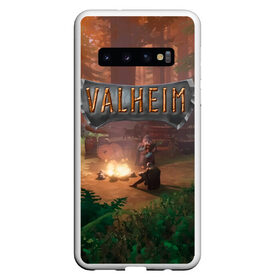 Чехол для Samsung Galaxy S10 с принтом Valheim Вальхейм в Курске, Силикон | Область печати: задняя сторона чехла, без боковых панелей | fantasy | mmo | valheim | valve | валхейм | вальхейм | викинги | выживалка | игра | королевская битва | ммо | ролевая игра | фэнтази