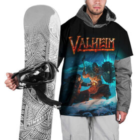 Накидка на куртку 3D с принтом Valheim в Курске, 100% полиэстер |  | Тематика изображения на принте: valheim | viking | валхейм | викинги | игры