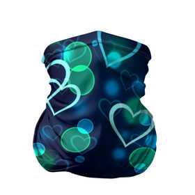 Бандана-труба 3D с принтом Сердца в Курске, 100% полиэстер, ткань с особыми свойствами — Activecool | плотность 150‒180 г/м2; хорошо тянется, но сохраняет форму | art | casual | арт | искусство | минимализм | сердечки | сердца | структура | текстура