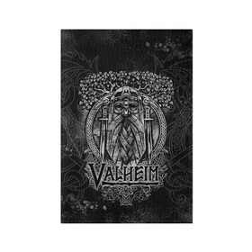 Обложка для паспорта матовая кожа с принтом Valheim в Курске, натуральная матовая кожа | размер 19,3 х 13,7 см; прозрачные пластиковые крепления | valheim | viking | валхейм | викинги | игры