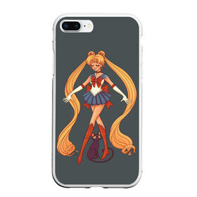 Чехол для iPhone 7Plus/8 Plus матовый с принтом Sailor Moon Сейлор Мун в Курске, Силикон | Область печати: задняя сторона чехла, без боковых панелей | anime | sailor moon | аниме | анимэ | венера | луна | лунная призма | марс | сейлор мун | серебрянное тысячелетие | серенити | сэйлор | усаги цукино | чиби мун | эндимион