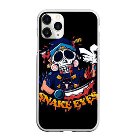 Чехол для iPhone 11 Pro матовый с принтом Skull Snake Eyes в Курске, Силикон |  | art | body | bones | dead | drawing | face | graffiti | head | roses | skeleton | skul | skull | ад | арт | голова | граффити | зло | кости | лицо | металл | нарисованный | розы | рок | скелет | скул | скулл | три черепа | тьма