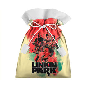 Подарочный 3D мешок с принтом LINKIN PARK в Курске, 100% полиэстер | Размер: 29*39 см | chester | hardcore | linknin park | music | punk | rip | rock | usa | линкин парк | музыка | панк | рок | честер беннингтон