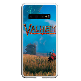 Чехол для Samsung Galaxy S10 с принтом Valheim Вальхейм в Курске, Силикон | Область печати: задняя сторона чехла, без боковых панелей | fantasy | mmo | valheim | valve | валхейм | вальхейм | викинги | выживалка | игра | королевская битва | ммо | ролевая игра | фэнтази