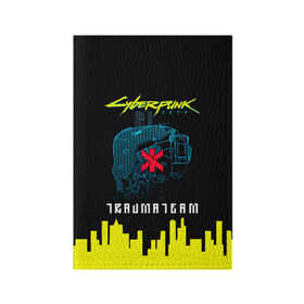 Обложка для паспорта матовая кожа с принтом TRAUMA TEAM Cyberpunk 2077 в Курске, натуральная матовая кожа | размер 19,3 х 13,7 см; прозрачные пластиковые крепления | Тематика изображения на принте: cyberpunk 2077 | hacker | maelstrom | militech | quadra | samurai | sci fi | technology | trauma team | v | будущее | игра | иероглифы | киану ривз | кибер | киберпанк | киборг | киборги | корпорация | лого | милитек | панк | роботы | самурай | т