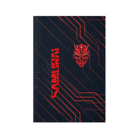 Обложка для паспорта матовая кожа с принтом CYBERPUNK 2077 (samurai) в Курске, натуральная матовая кожа | размер 19,3 х 13,7 см; прозрачные пластиковые крепления | cd project red | cyberpunk 2077 | keanu reeves | samurai | киану ривз | киберпанк 2077 | самураи
