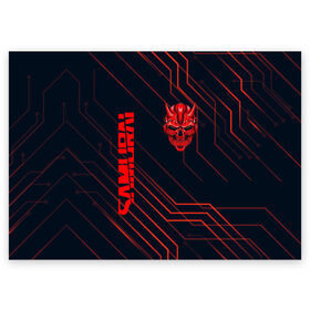 Поздравительная открытка с принтом CYBERPUNK 2077 (samurai) в Курске, 100% бумага | плотность бумаги 280 г/м2, матовая, на обратной стороне линовка и место для марки
 | Тематика изображения на принте: cd project red | cyberpunk 2077 | keanu reeves | samurai | киану ривз | киберпанк 2077 | самураи