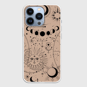 Чехол для iPhone 13 Pro с принтом звездное небо в Курске,  |  | звездное небо | зодиаки | космос | луна | тату | тренд