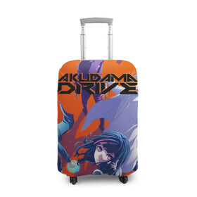 Чехол для чемодана 3D с принтом Акудама Драйв в Курске, 86% полиэфир, 14% спандекс | двустороннее нанесение принта, прорези для ручек и колес | akudama drive | anime | japan | manga | tomoyo kurosawa | акудама драйв | аниме | манга