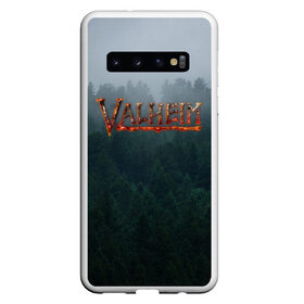 Чехол для Samsung Galaxy S10 с принтом Valheim в Курске, Силикон | Область печати: задняя сторона чехла, без боковых панелей | forest | ragnarok | rust | valhalla | valheim | viking | валхейм | вальгалла | вальхейм | варяг | викинг | викинги | выживалка | игра | лес | лесной | рагнарёк | раст | туман