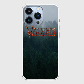 Чехол для iPhone 13 Pro с принтом Valheim в Курске,  |  | Тематика изображения на принте: forest | ragnarok | rust | valhalla | valheim | viking | валхейм | вальгалла | вальхейм | варяг | викинг | викинги | выживалка | игра | лес | лесной | рагнарёк | раст | туман