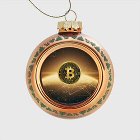 Стеклянный ёлочный шар с принтом БИТКОИН КРИПТОВАЛЮТА ЗОЛОТО в Курске, Стекло | Диаметр: 80 мм | bitcoin | blockchain | btc | cardano | crypto | ethereum | polkadot | tether | xrp | бинанс | биткоин | блокчейн | валюта | деньги | криптовалюта | майнер | майнинг | цифровая валюта | цифровое золото | эфир