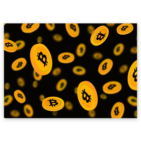Поздравительная открытка с принтом БИТКОИН | BITCOIN в Курске, 100% бумага | плотность бумаги 280 г/м2, матовая, на обратной стороне линовка и место для марки
 | bitcoin | blockchain | btc | cardano | crypto | ethereum | polkadot | tether | xrp | бинанс | биткоин | блокчейн | валюта | деньги | криптовалюта | майнер | майнинг | цифровая валюта | цифровое золото | эфир