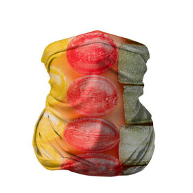 Бандана-труба 3D с принтом Мармеладки леденцы в Курске, 100% полиэстер, ткань с особыми свойствами — Activecool | плотность 150‒180 г/м2; хорошо тянется, но сохраняет форму | art | casual | абстракция | арт | градиент | конфеты | леденцы | сладости | структура | текстура