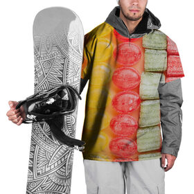 Накидка на куртку 3D с принтом Мармеладки леденцы в Курске, 100% полиэстер |  | art | casual | абстракция | арт | градиент | конфеты | леденцы | сладости | структура | текстура