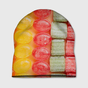 Шапка 3D с принтом Мармеладки леденцы в Курске, 100% полиэстер | универсальный размер, печать по всей поверхности изделия | art | casual | абстракция | арт | градиент | конфеты | леденцы | сладости | структура | текстура