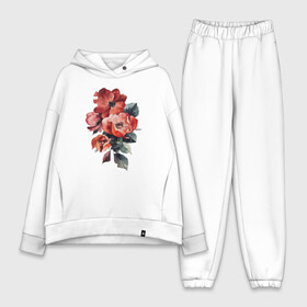 Женский костюм хлопок Oversize с принтом Flowers в Курске,  |  | flo | flowers | растения | флористика | цветение | цветы