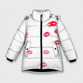 Зимняя куртка для девочек 3D с принтом TRAP KISS в Курске, ткань верха — 100% полиэстер; подклад — 100% полиэстер, утеплитель — 100% полиэстер. | длина ниже бедра, удлиненная спинка, воротник стойка и отстегивающийся капюшон. Есть боковые карманы с листочкой на кнопках, утяжки по низу изделия и внутренний карман на молнии. 

Предусмотрены светоотражающий принт на спинке, радужный светоотражающий элемент на пуллере молнии и на резинке для утяжки. | fashion | fire | game | hip hop | rap | street style | top | игра | мода | огонь | подарок | рэп | топ | уличный стиль | хип хоп