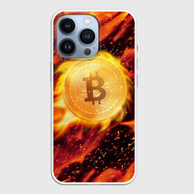 Чехол для iPhone 13 Pro с принтом БИТКОИН ОГОНЬ в Курске,  |  | bitcoin | blockchain | btc | cardano | crypto | ethereum | polkadot | tether | xrp | бинанс | биткоин | блокчейн | валюта | деньги | криптовалюта | майнер | майнинг | цифровая валюта | цифровое золото | эфир