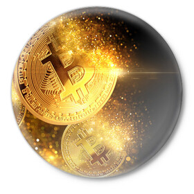 Значок с принтом БИТКОИН ЗОЛОТО | BITCOIN GOLD в Курске,  металл | круглая форма, металлическая застежка в виде булавки | Тематика изображения на принте: bitcoin | blockchain | btc | cardano | crypto | ethereum | polkadot | tether | xrp | бинанс | биткоин | блокчейн | валюта | деньги | криптовалюта | майнер | майнинг | цифровая валюта | цифровое золото | эфир